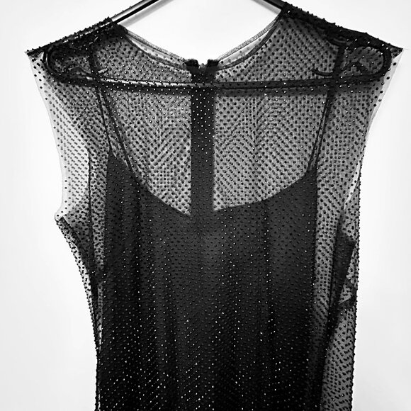 Philosophy Di Lorenzo Serafini Rhinestone-embellished Midi Dress, size S - Picture 6 of 9